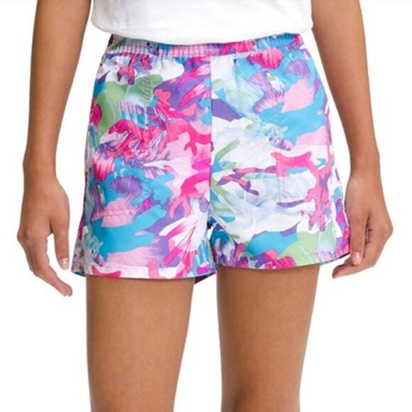 The North Face Other - The North Face Girls Linaria Tropical Camo Pink Print Amphibious Water Shorts
